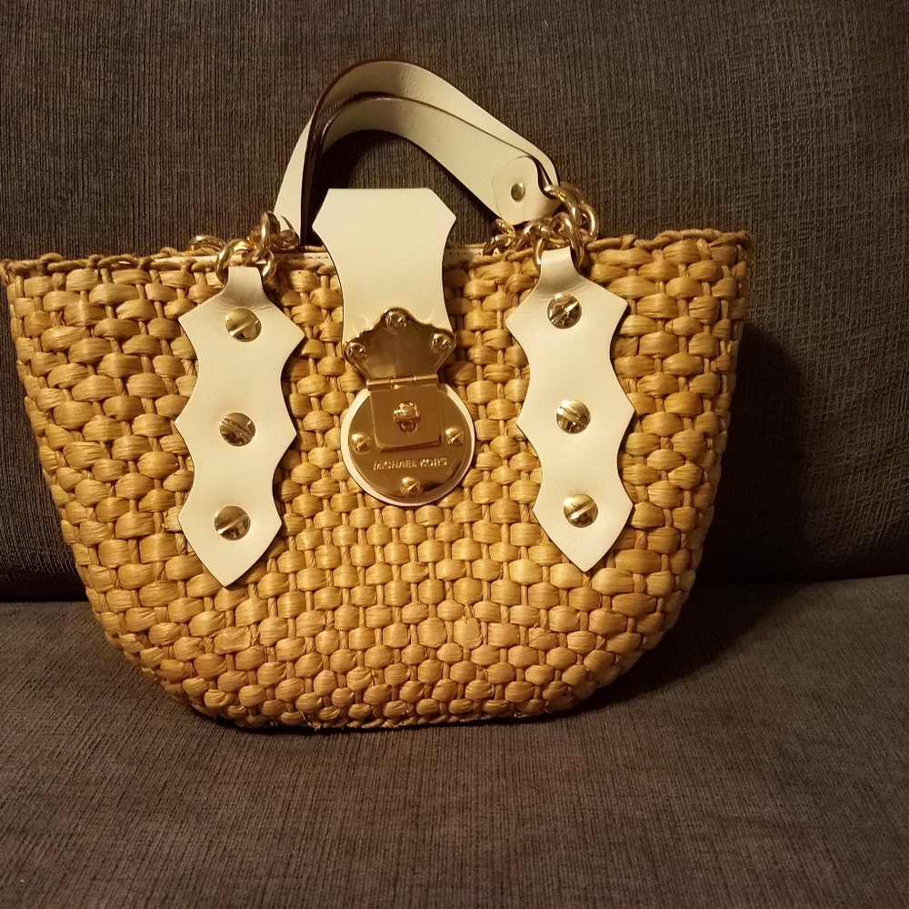 Stunning Michael Kors Basket weave purse